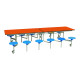 Rectangular Mobile Folding Table with 12 Seats